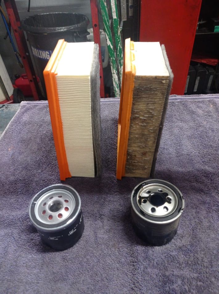 Antes Despues Cambio Filtros Megane II