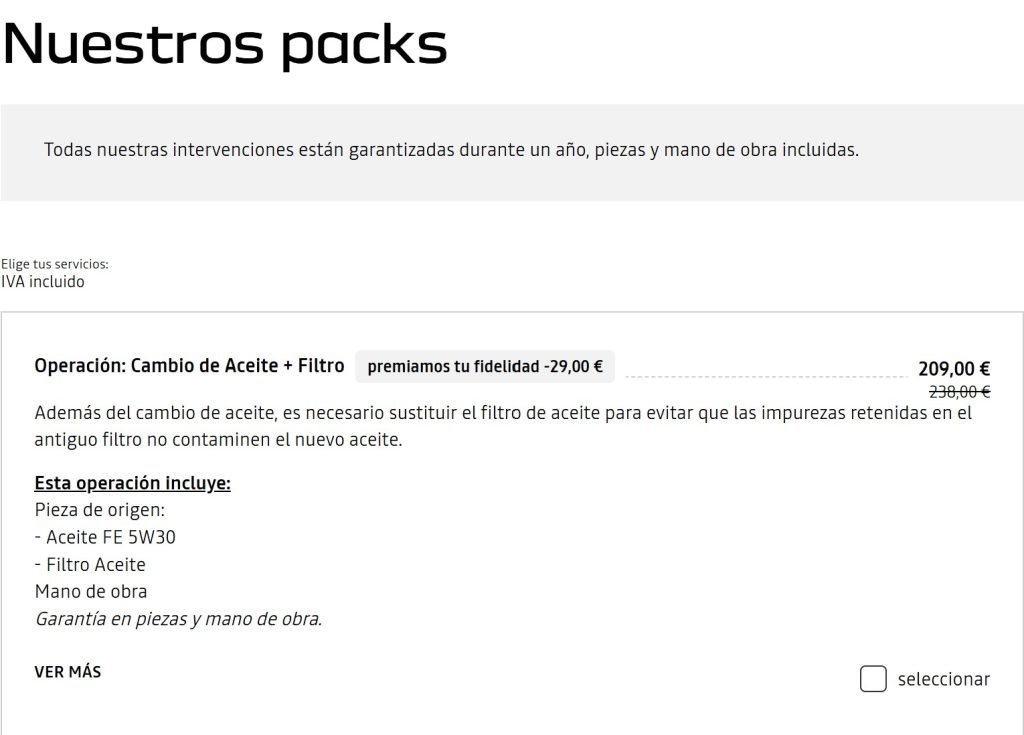 Precio Cambio Aceite Filtro Dacia Duster Concesionario