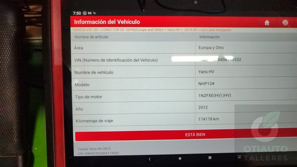 Diagnosis Yaris Hibrido