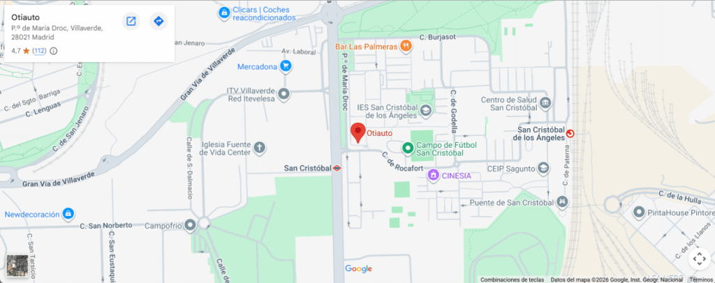 Mapa Taller Mecanico Otiauto